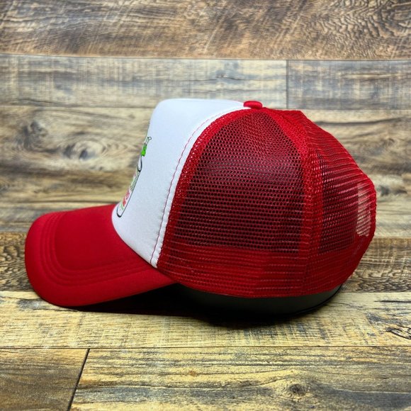 Defunct Sinclair Mens Trucker Hat Red Snapback Gas Oil Vintage Logo Ball Cap - Picture 4 of 8